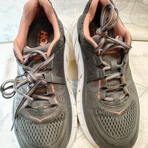 Hoka  Women's Size 7.5 Gray and Pink Athletic Shoes